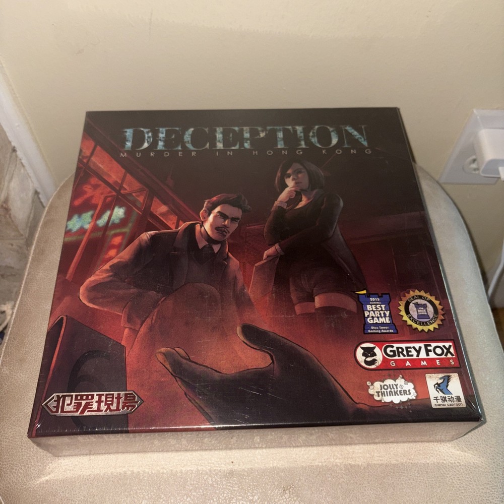 Deception Murder in Hong Kong New Mint + Sealed Board Game Grey Fox Games NEW