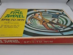 Time Tunnel Spin-To-Win Board Game, C 1967 Pressman Toy Co, MISSING PEICES