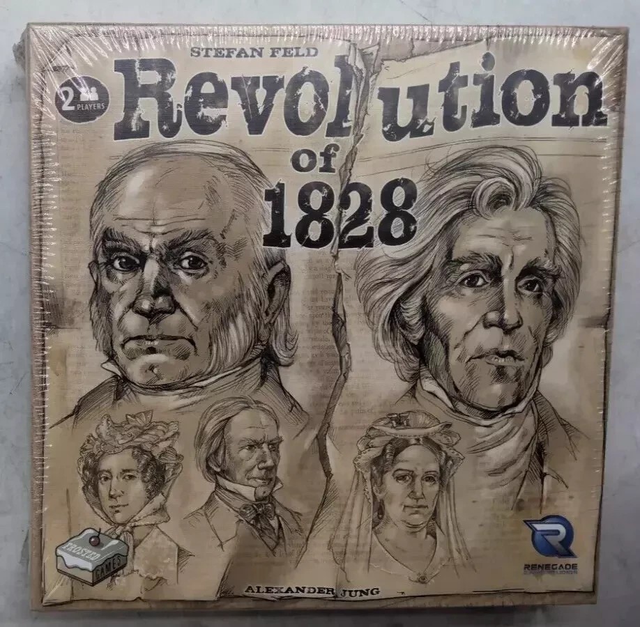 REVOLUTION OF 1828 BOARD GAME for 2 Players 2019 BRAND NEW (DAMAGED BOX)