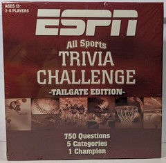 ESPN All Sports Trivia Challenge Tailgate Edition 750 Questions Ages 13+ Sealed