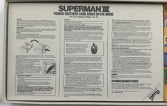 1982 Superman III Game by Milton Bradley Complete Never Played FREE SHIPPING