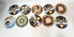 1992 Battle Masters Board Game Replacement Lot Of 10 Mighty Cannon Tiles Parts