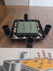 Score Four 1967 Lakeside Vintage 3D Family Board Game 100% Complete Wooden Beads