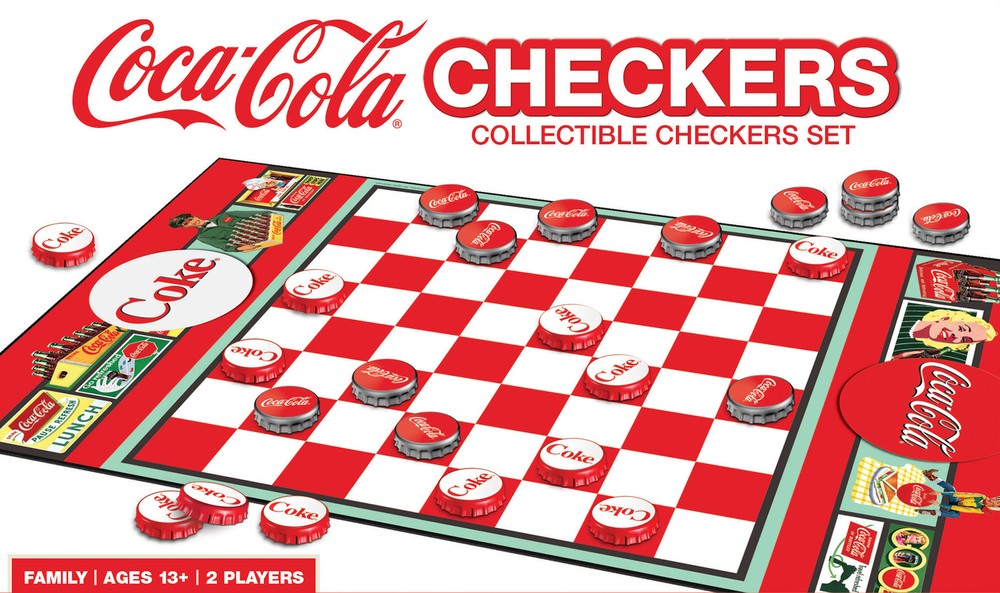 MasterPieces – Coca-Cola – Officially Licensed Checkers Board Game