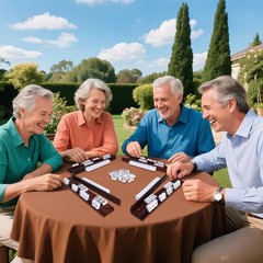 Portable 4-Piece Vintage Mahjong Rack Set with Magnetic Pushers for Easy Play