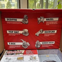 MONOPOLY Secret Vault Board Game Cat Dinosaur 99% Complete Missing Dice