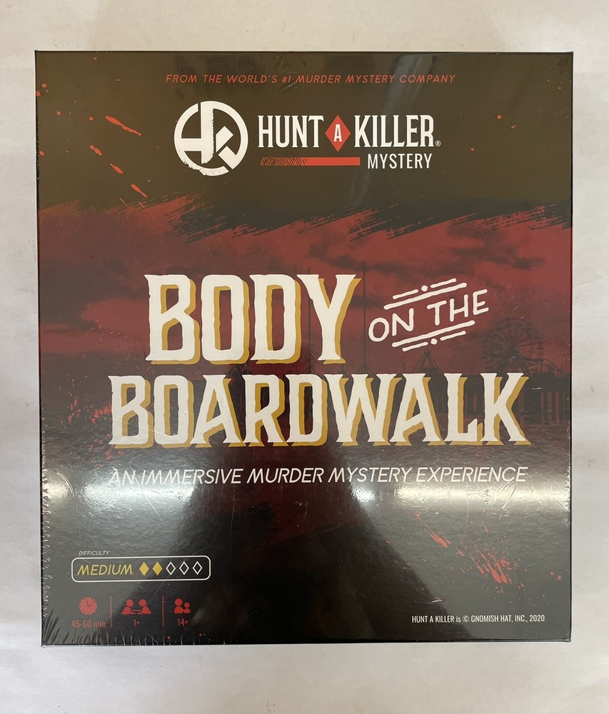 Hunt A Killer Body On The Boardwalk, Immersive Murder Mystery Game New/Sealed