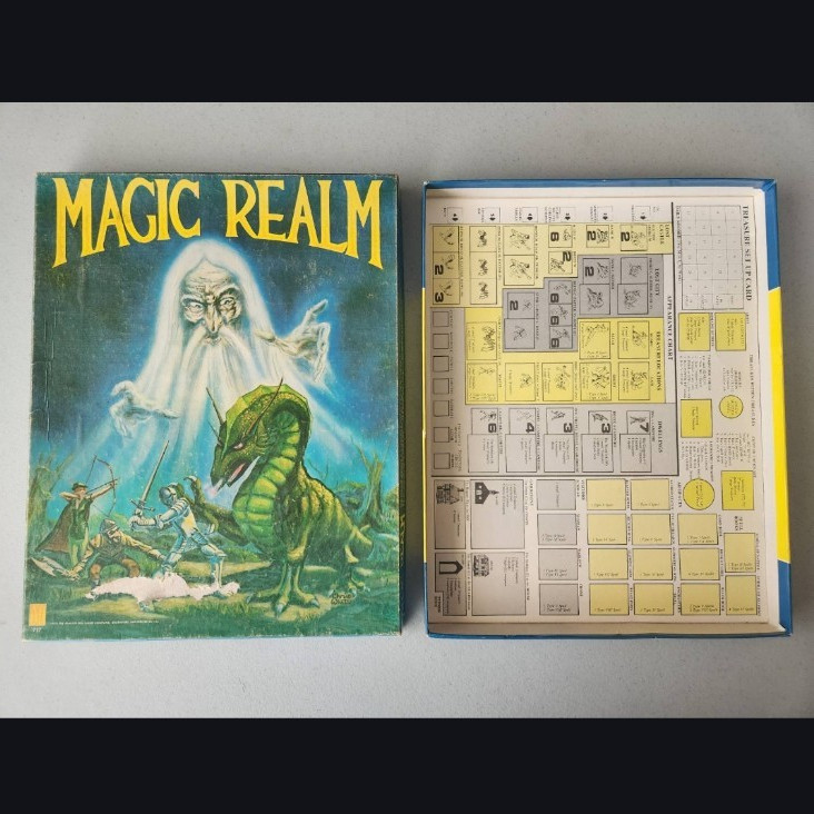 Avalon Hill Magic Realm Fantasy Board Game Vintage Near Complete 1979