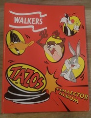 Looney Tunes TAZOS Album-Complete Set (Plus 22 extra included)50/50 WALKERS 1996