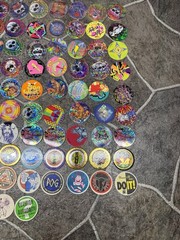 Lot of 106 Various Brands Pog , Slammer Whammers , Cybot Kaps