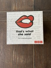 That’s What She Said – The Party Game/Board Game – NEW SEALED!