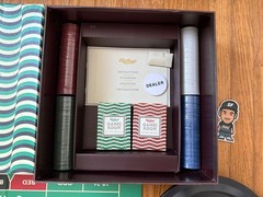 VTG RIDLEY’S GAME ROOM CASINO NIGHT ROULETTE POKER CHIPS SET GAME CARDS VEGAS