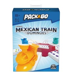Spin Master Games Pack & Go Mexican Train Dominoes One Size Portable Game