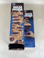 Vintage 1986 Jenga Block Game In Original Box Milton Bradley Missing 1 Block