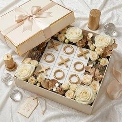11.8×11.8 Inch Tic Tac Toe Wood Game Board Coffee Table Decor Modern Wooden f…