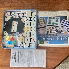 Classic Games Double 15 Dominoes Color Dot Mexican Train 2007 Cardinal Complete