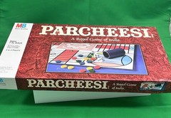 Vintage Parcheesi Board Game of India 1989 Milton Bradley Royal Complete