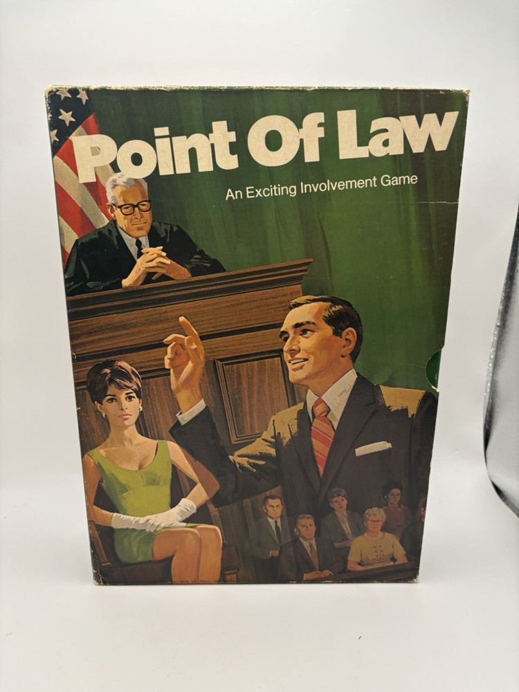 Vintage 1972 Strategic Game 3M Bookshelf Game Point of Law