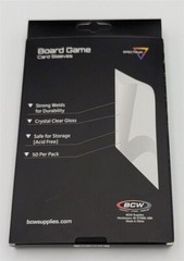 Lot of 500 BCW 89mm x 127mm Double Size Board Game Card Soft Sleeves