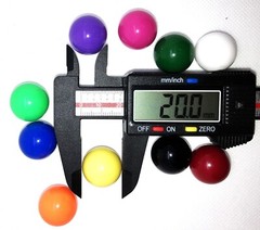 20mm Marbles 9 Colors 4 each 36 Opaque 20 mm Acrylic Plastic Marbles Board Games