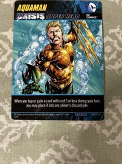 2014 DC Comics Crisis 1 Deck Game Aquaman Oversize Crisis Super Hero Card!
