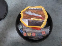 Parker Bros BATTLESHIP Express 20 Minutes GameBreak Roll Dice .. one card missin