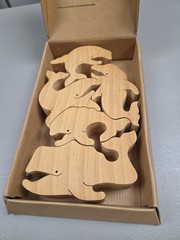 Tarata Balancing Whales Wooden Balancing Puzzle Game From New Zealand