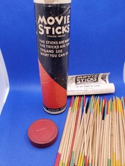 1937 Parker Brothers Movie Sticks Game Sticks and Tricks Wooden Sticks Vintage