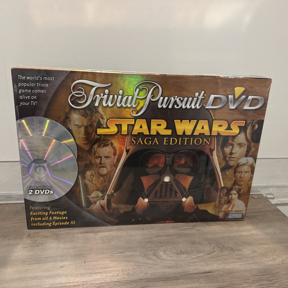 Star Wars Trivial Pursuit Movie DVD 2005 Saga Edition Board Game SEALED New