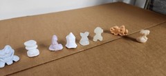 JBF Lot of 14 Cloudy Milky Crazy Bones