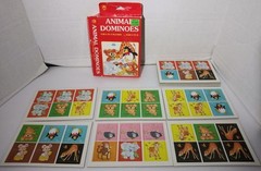 Vintage 1991 New Open Box Golden Animal Dominoes Matching Cards