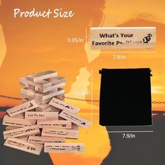 Lust Tower,48Pcs Super Naughty Block Tower Game,Fun Date Night