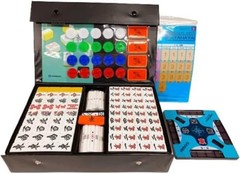 AMOS Masters Mahjong Tile Set Japan 28mm Full Set 144 Tiles with Case
