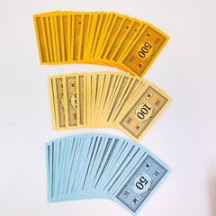 1998 Monopoly Deluxe Edition Replacement Parts Play Money Cash Paper Money