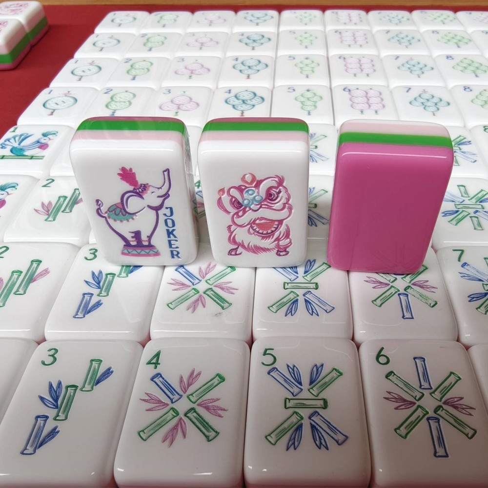 American Mahjong Game Set, 160 tiles rose red elephant Mah Jong Tiles Fast ship