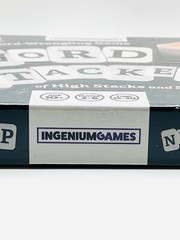 WORD STACKER Family Word Building Game, 2-6 Players 10yr+ ~ Ingenium Games NEW
