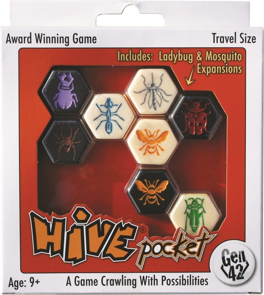 Hive Pocket Tile Board Game Travel Size Ladybug & Mosquito Expansion TCI013