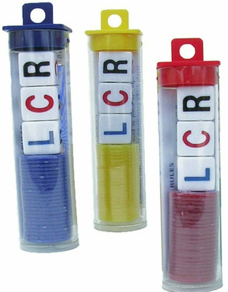 George & Co. Games the original L C R-games BLUE, YELLOW AND RED