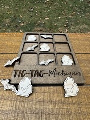 Tic Tac Toe Michigan Game, Table Games, Tic Tac Toe Game, State Of Michigan, New