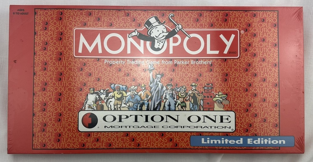 2000 Monopoly Game Option One Mortgage Company Brand New FREE SHIPPING