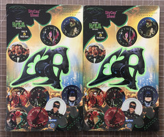 7 X Batman Forever Skycap Pog Sheets (2x #4, Missing #2 & #8) Glow in the Dark