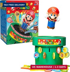 TOMY Pop Up Super Mario Game – Activities for Indoor Recess or Family Game Night