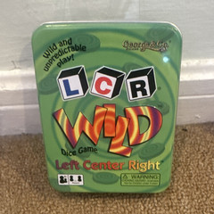 George & Co. LCR Wild Left Center Right Strategy Dice Game Tin Green (2019)
