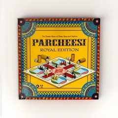 Parcheesi Royal Edition Board Dice Game – Family Game Night Kids 8+ & Adults