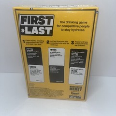 First & Last Drinking Card Board Game Hunch Studios 2021 Buzzed FL455 New Sealed