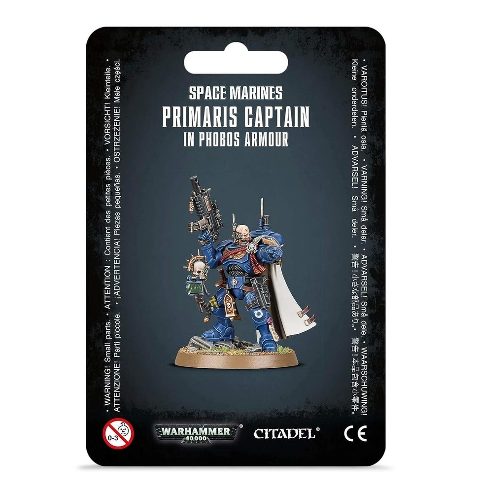 Games Workshop Warhammer 40,000 40k Space Marines Primaris Captain in Phobos Arm