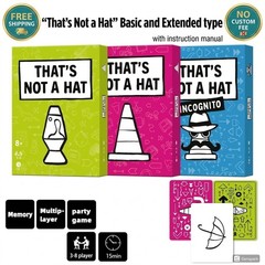 That’s Not a Hat Card Game | Fun Bluffing Memory Party Game for Family & All Age