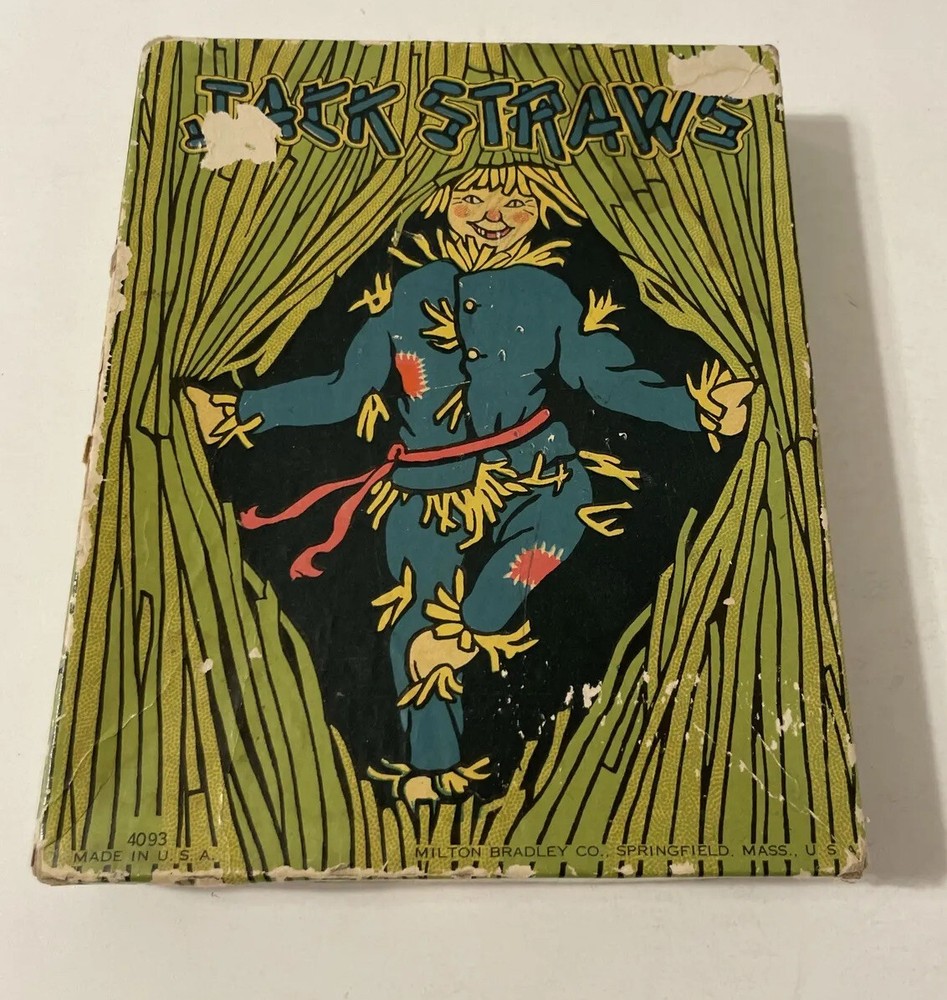 RARE & Vintage “Jack Straws” Game by 4093 Milton Bradley #4093 – See Description