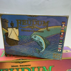 Feudum Board Game + Rudders & Ramparts Expansion Pack Strategy Game Brand New