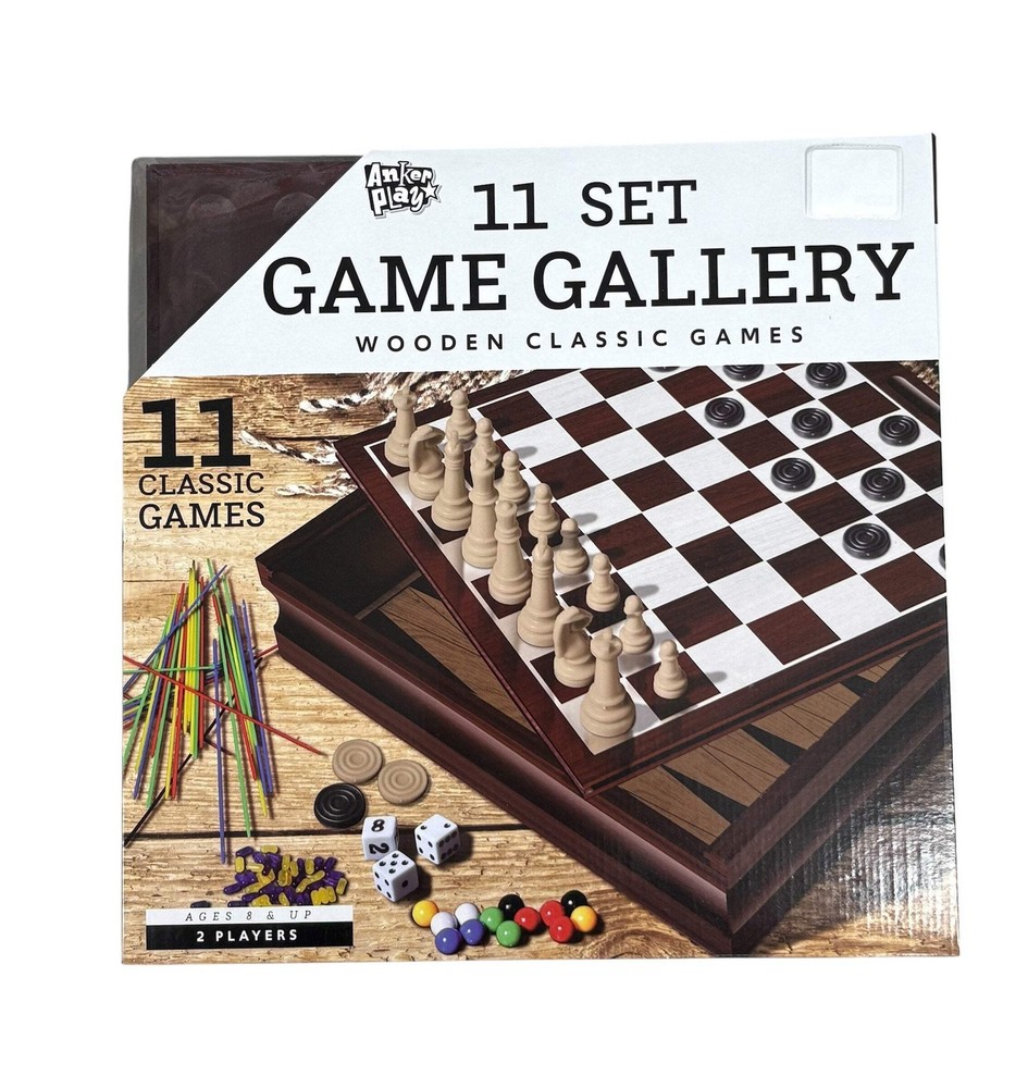 Anker Play 11 Set Game Gallery Wooden Classic Games 220033
